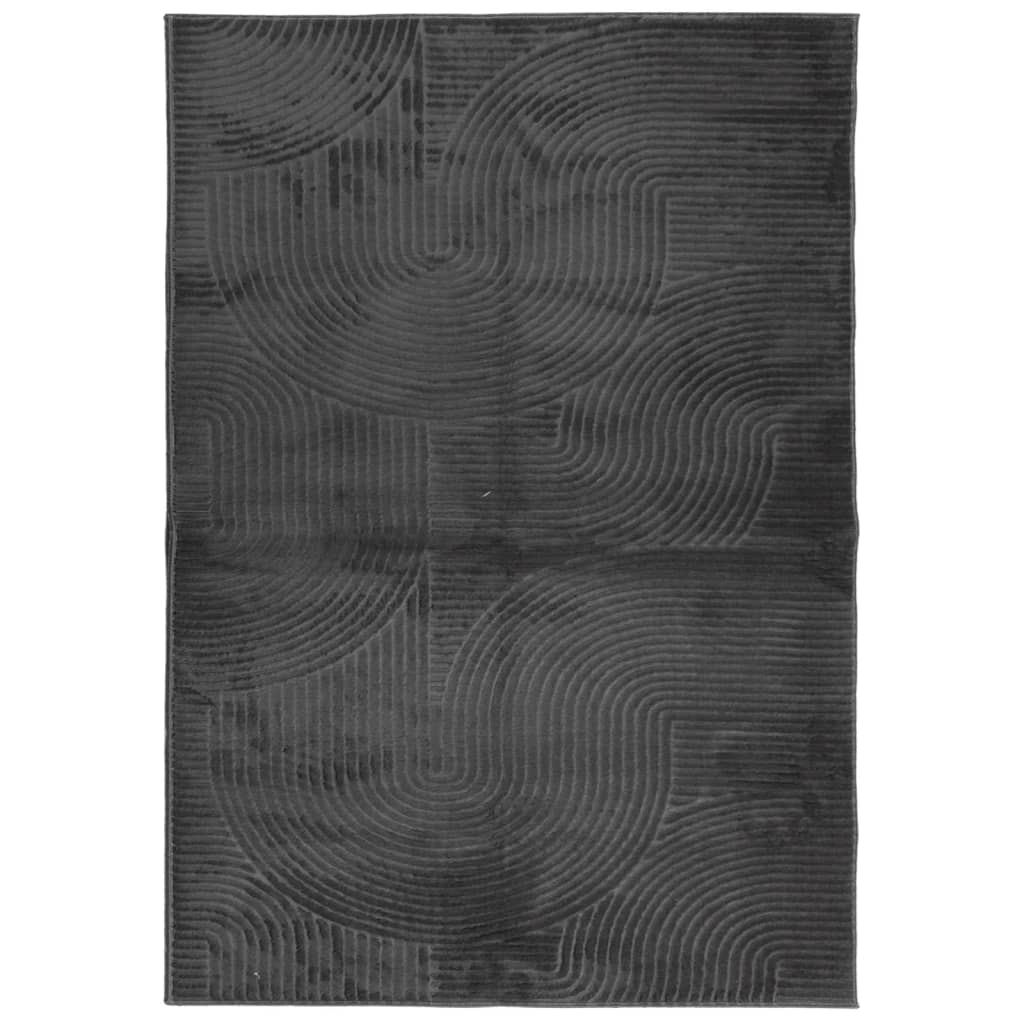 Tappeto IZA a Pelo Corto Aspetto Scandinavo antracite 160x230cm 375430