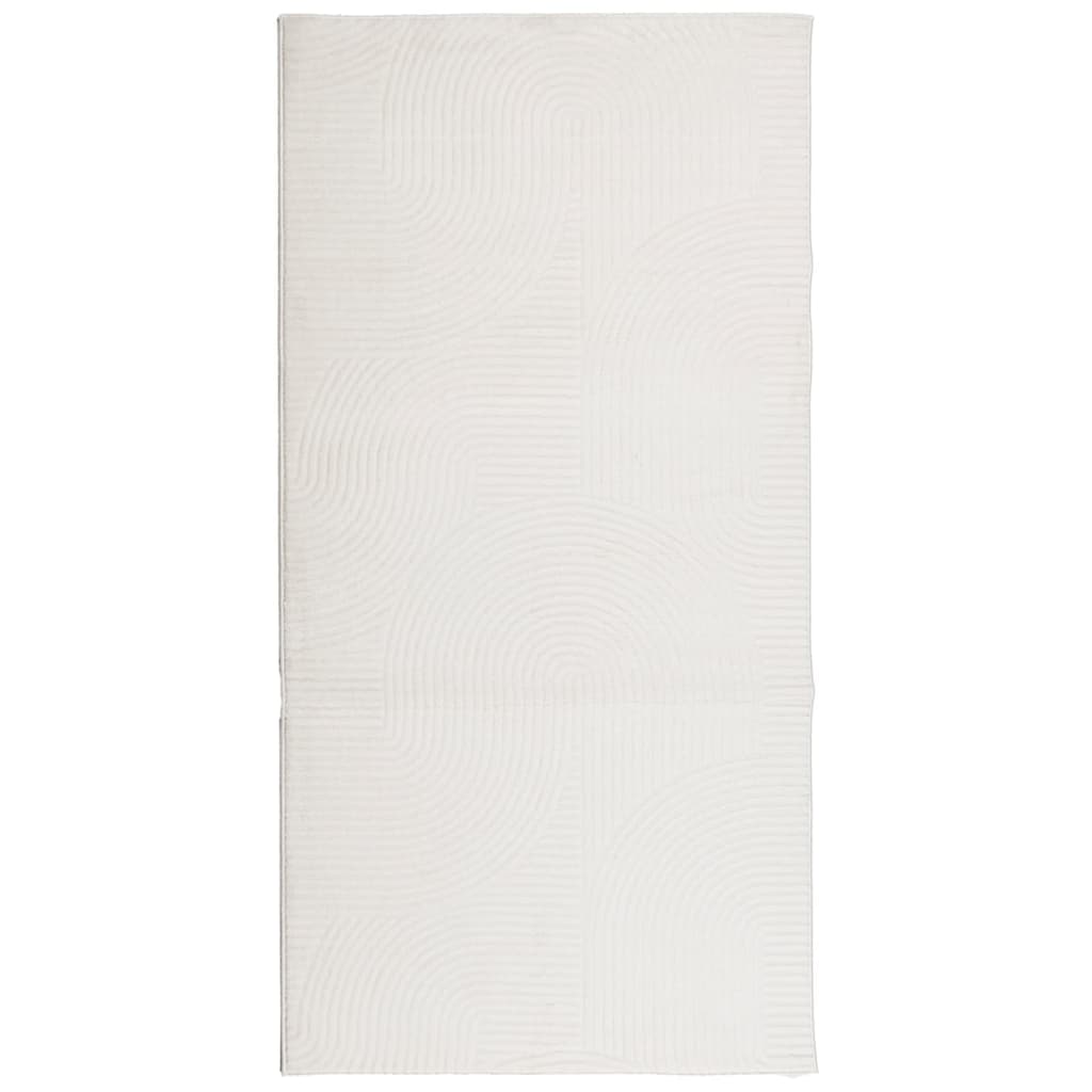 Tappeto IZA a Pelo Corto Aspetto Scandinavo Crema 100x200 cm 375439