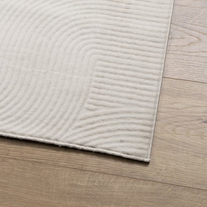 Tappeto IZA a Pelo Corto Aspetto Scandinavo Crema 200x280 cm 375443