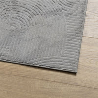 Tappeto IZA a Pelo Corto Aspetto Scandinavo Grigio 100x200 cm 375451