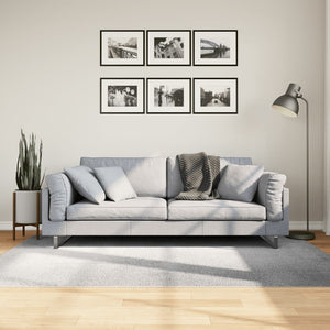 Tappeto IZA a Pelo Corto Aspetto Scandinavo Grigio 140x200 cm 375453