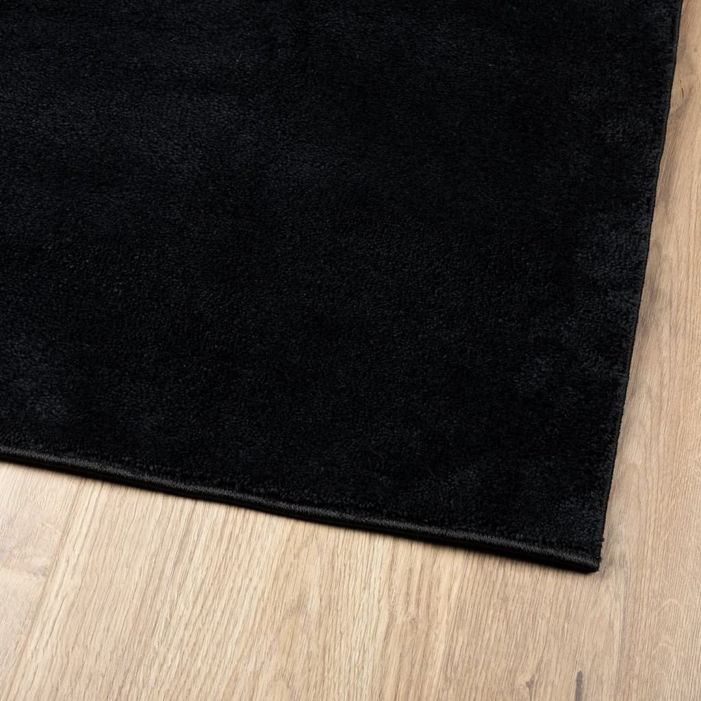 Tappeto OVIEDO a Pelo Corto Nero 80x150 cm 375551