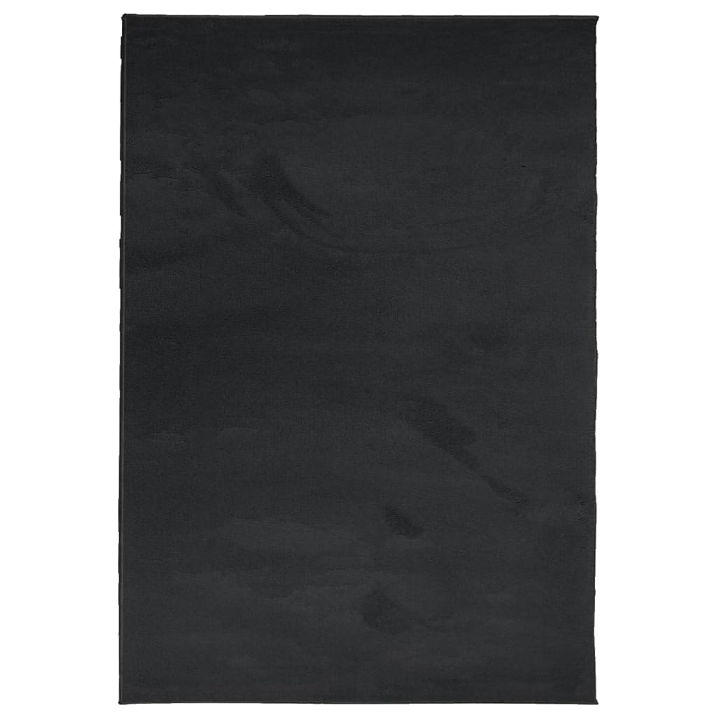 Tappeto OVIEDO a Pelo Corto Nero 160x230 cm 375559