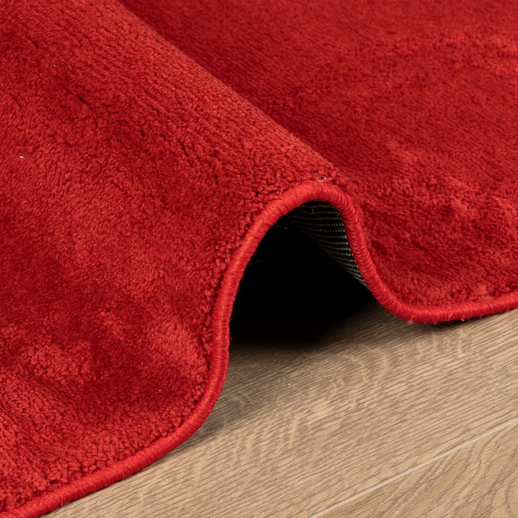 Tappeto OVIEDO a Pelo Corto Rosso 60x110 cm 375616