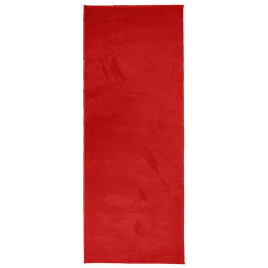 Tappeto OVIEDO a Pelo Corto Rosso 80x200 cm 375618