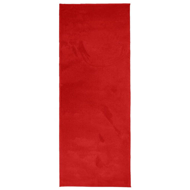 Tappeto OVIEDO a Pelo Corto Rosso 80x200 cm 375618