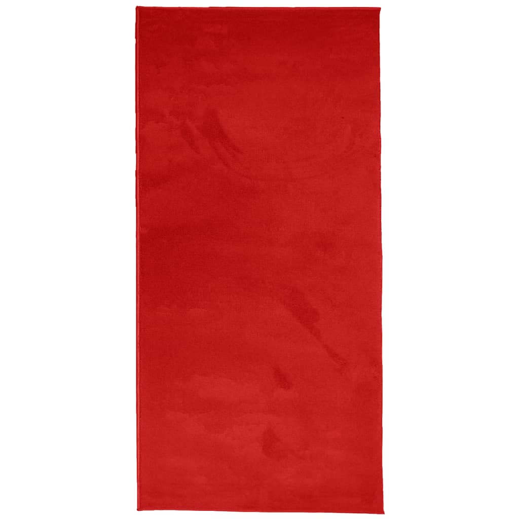 Tappeto OVIEDO a Pelo Corto Rosso 100x200 cm 375620