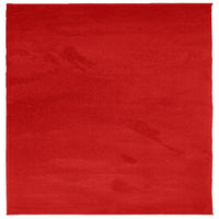 Tappeto OVIEDO a Pelo Corto Rosso 120x120 cm 375621