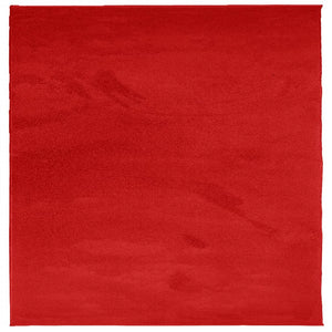 Tappeto OVIEDO a Pelo Corto Rosso 200x200 cm 375626