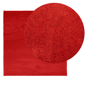 Tappeto OVIEDO a Pelo Corto Rosso 200x200 cm 375626