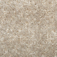 Tappeto Pelo Lungo Effetto Lucido Beige 120x170 cm 375652