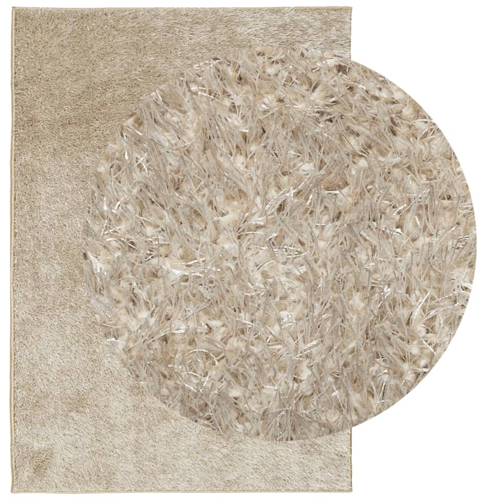 Tappeto a Pelo Lucido Lungo ISTAN Effetto Beige 160x230 cmcod mxl 85941