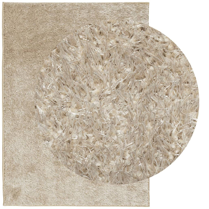 Tappeto a Pelo Lucido Lungo ISTAN Effetto Beige 240x340 cmcod mxl 85942