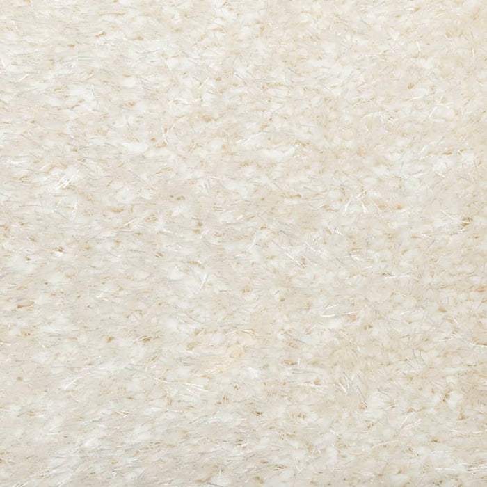 Tappeto Pelo Lungo Effetto Lucido Crema 120x170 cm 375664