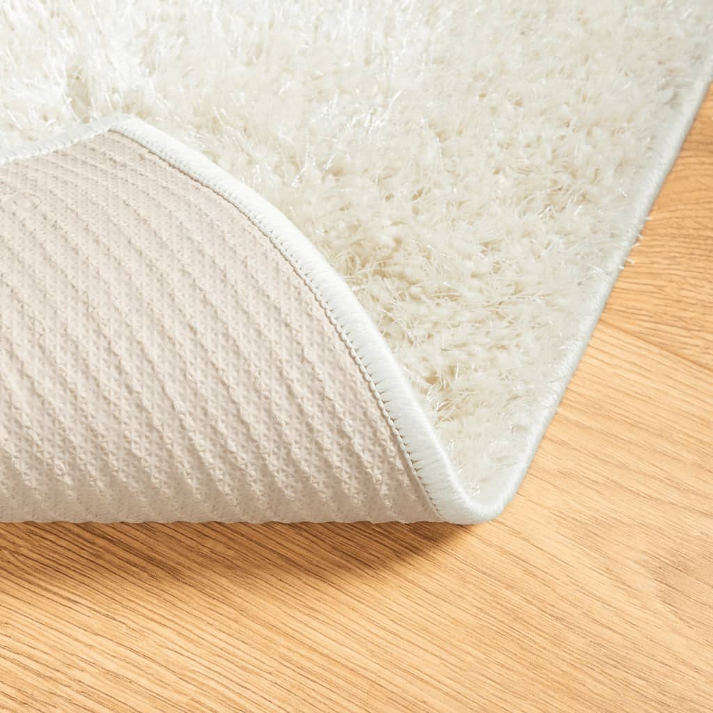 Tappeto a Pelo Lucido Lungo ISTAN Effetto Crema 200x280 cm 375667