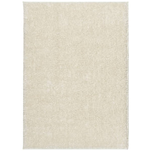 Tappeto Pelo Lungo Effetto Lucido Crema 240x340 cm 375668