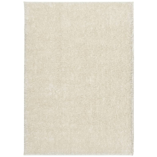 Tappeto Pelo Lungo Effetto Lucido Crema 240x340 cm 375668