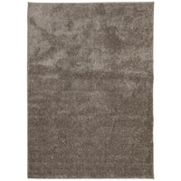 Tappeto a Pelo Lungo Effetto Lucido Grigio 200x280 cm 375679