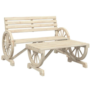 Set Salotto da Giardino 4 pz in Legno Massello di Abete 3207131