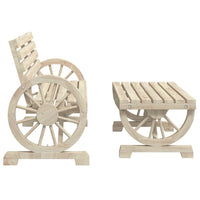 Set Salotto da Giardino 4 pz in Legno Massello di Abete 3207131