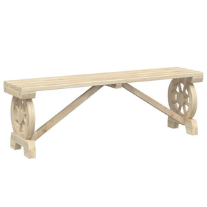 Panche da Giardino 2 pz in Legno Massello di Abete 3207135