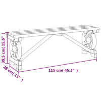 Panche da Giardino 2 pz in Legno Massello di Abete 3207135