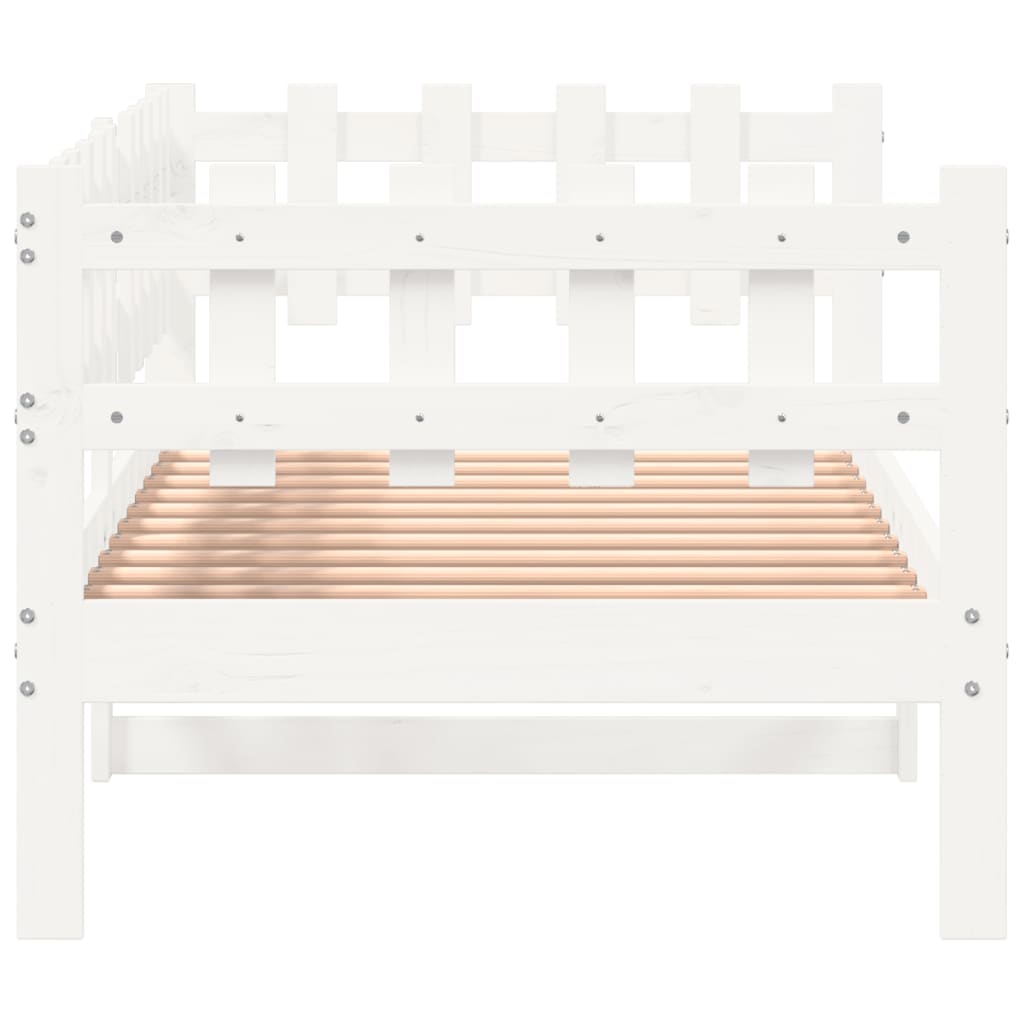 Dormeuse Bianca 90x200 cm in Legno Massello di Pino 840380