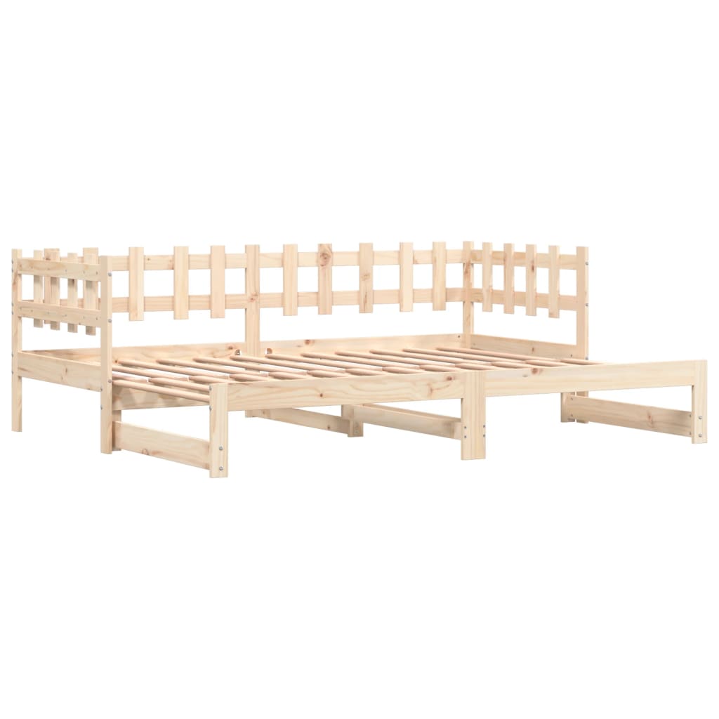 Dormeuse Estraibile 2x(90x200) cm Legno Massello di Pinocod mxl 84559