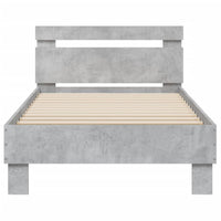 Giroletto Testiera Grigio Cemento 90x200 cm Legno Multistrato 838536