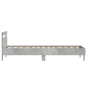 Giroletto Testiera Grigio Cemento 90x200 cm Legno Multistrato 838536