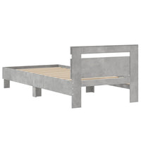 Giroletto Testiera Grigio Cemento 90x200 cm Legno Multistrato 838536