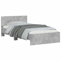 Giroletto Testiera Grigio Cemento 100x200 cm Legno Multistrato 838620