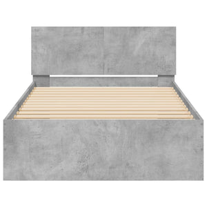 Giroletto Testiera Grigio Cemento 100x200 cm Legno Multistrato 838620