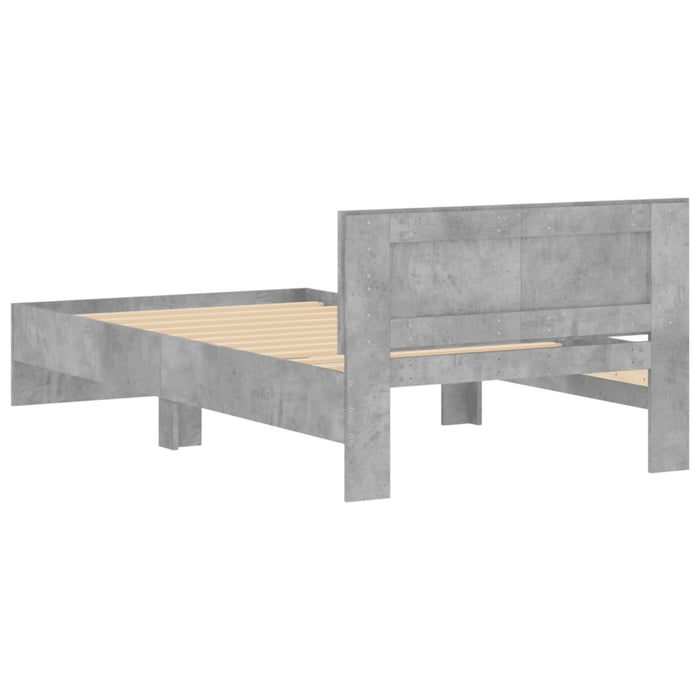 Giroletto Testiera Grigio Cemento 100x200 cm Legno Multistrato 838620