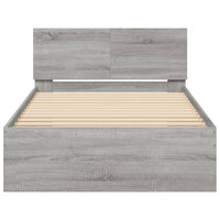 Giroletto Testiera Grigio Sonoma 100x200 cm Legno Multistrato 838622