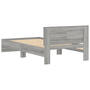 Giroletto Testiera Grigio Sonoma 100x200 cm Legno Multistrato 838622