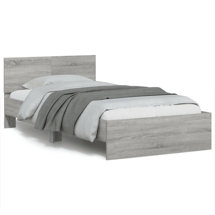 Giroletto Testiera Grigio Sonoma 100x200 cm Legno Multistratocod mxl 86534