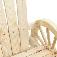 Sedia a Dondolo Adirondack in Legno Massello di Abete 365093