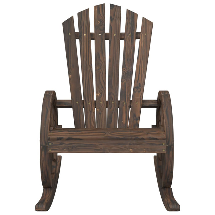 Sedia a Dondolo Adirondack in Legno Massello di Abete 365094