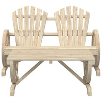 Set Salotto da Giardino 2 pz in Legno Massello di Abete 365097