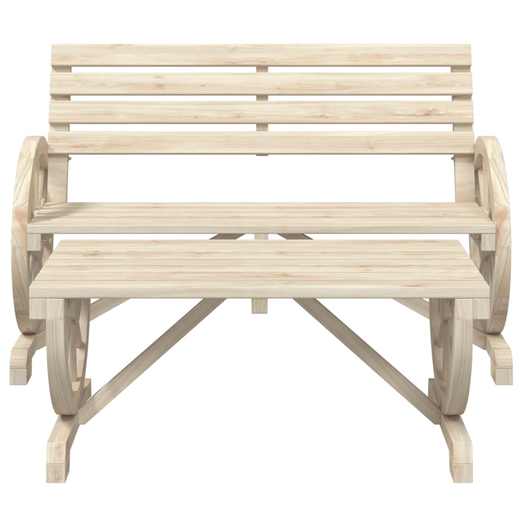 Set Salotto da Giardino 2 pz in Legno Massello di Abete 365105