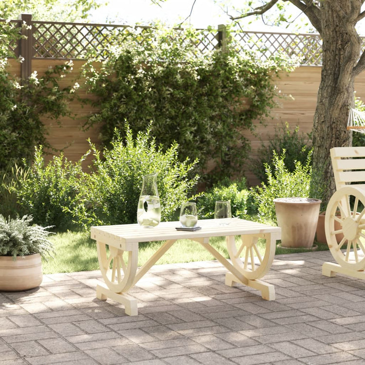 Tavolino da Giardino 90x50x40 cm in Legno Massello di Abetecod mxl 115256