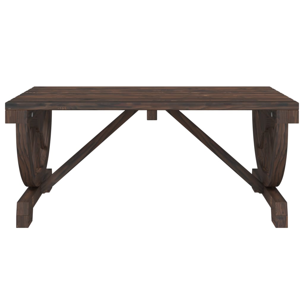 Tavolino da Giardino 90x50x40 cm in Legno Massello di Abete 365108