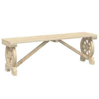 Panca da Giardino 115 cm in Legno Massello di Abetecod mxl 115257