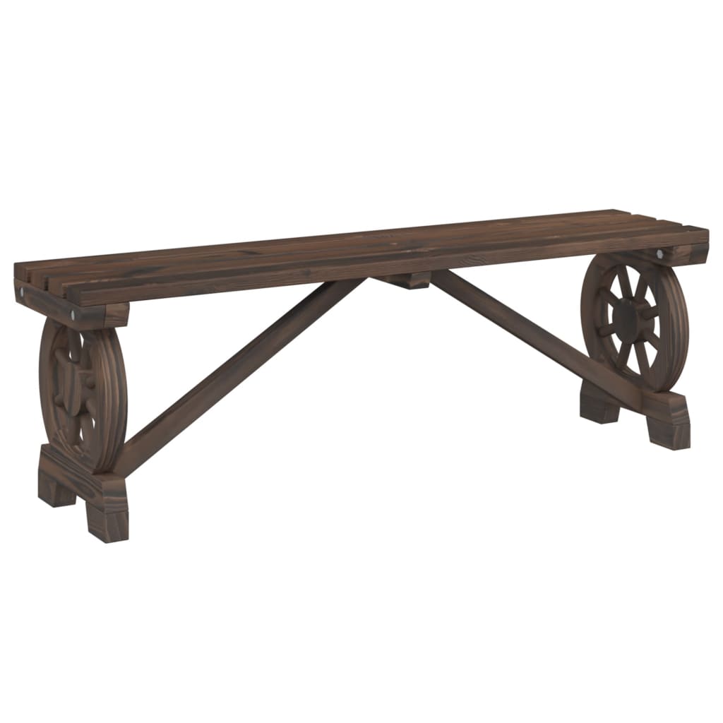 Panca da Giardino 115 cm in Legno Massello di Abetecod mxl 91293