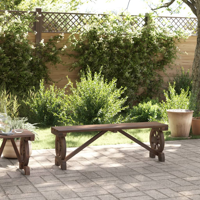 Panca da Giardino 115 cm in Legno Massello di Abetecod mxl 91293