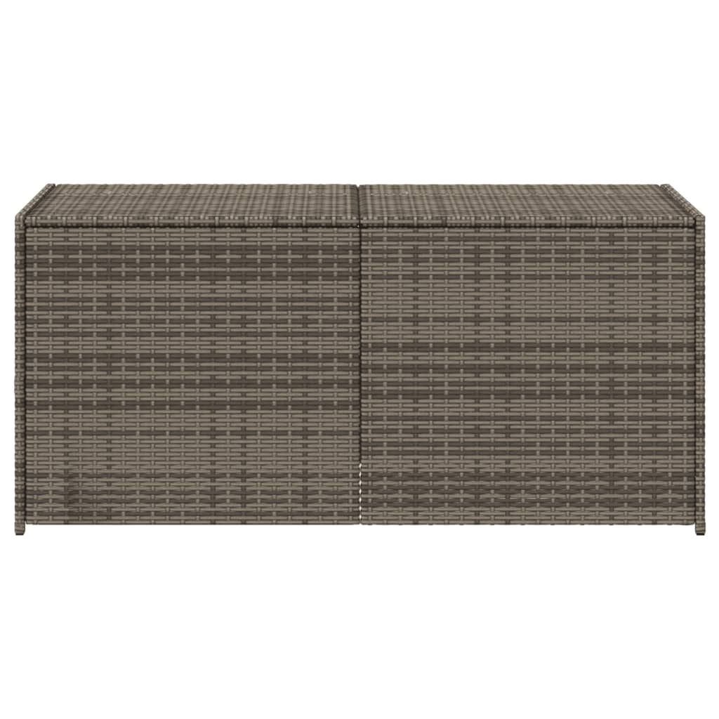 Contenitore da Giardino Grigio 283L in Polyrattan 365314