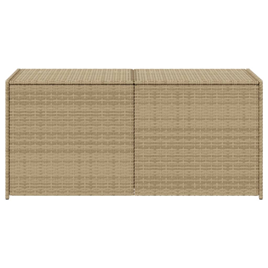 Contenitore da Giardino Beige Misto 283L in Polyrattan 365315