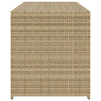 Contenitore da Giardino Beige Misto 283L in Polyrattan 365315