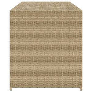 Contenitore da Giardino Beige Misto 283L in Polyrattan 365315